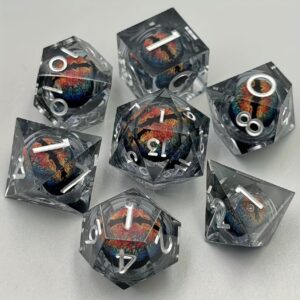 Mystery Dragon Eyes D&D dice set